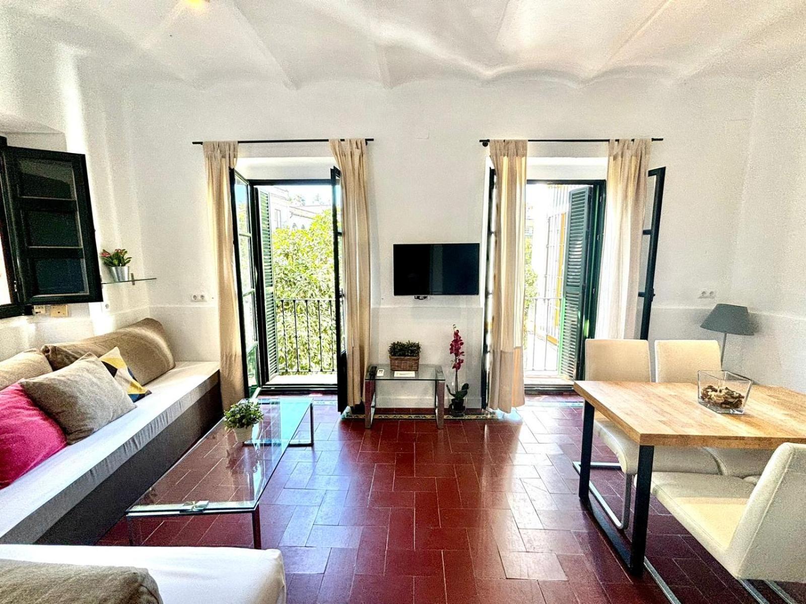 Ferienwohnung Plaza De Santa Cruz Sevilla Exterior foto